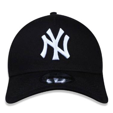 Imagem de Boné New Era 9Forty New York Yankees Preto Snapback Curvo