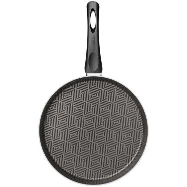 Imagem de Panquequeira Tramontina Paris Em Alumínio Com Revestimento Interno E Externo Antiaderente Starflon Max Chumbo 28 Cm 1,8