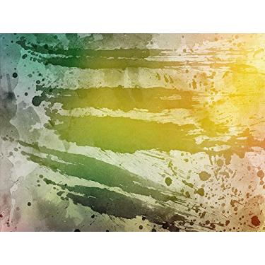 Imagem de DZJYQ 2 x 1,5 m, lindo deslumbrante, dourado, amarelo, verde, laranja, abstrato, colorido, textura em aquarela, retrato, rotativo, infantil, bebê, menina, pano de fundo para fotografia 580
