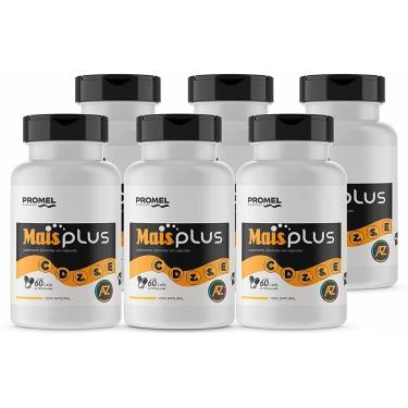 Imagem de Kit Com 6 Mais Plus A a Z 60 Capsulas de de 500mg Promel-Unissex