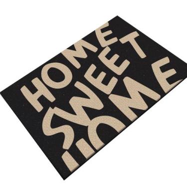 Imagem de Tapete Capacho Decorativo 60cm X 40cm Home Sweet  - Isoprene