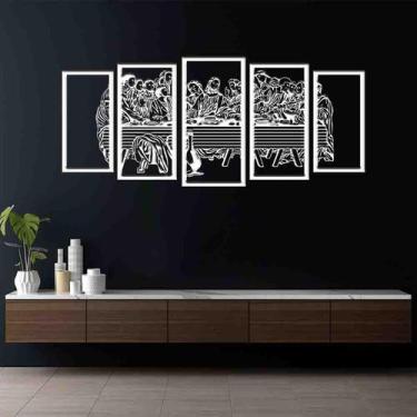 Imagem de Quadro Decorativo Santa Ceia Vazado - Mdf 3Mm 003 - Decoarts