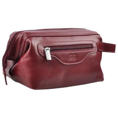 Imagem de Bolsa Necessaire VERONA em Couro Galvani, Vinho