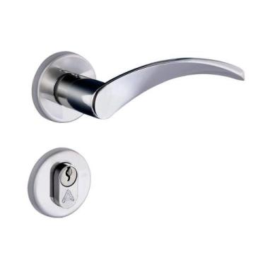 Imagem de Fechadura Onda Externa 4131 Roseta Cromada 40mm Aliança