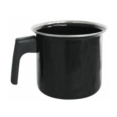 Imagem de Caneca leiteira Fervedor 1450ml Preta Indução Cooktop - JJB Utilidades
