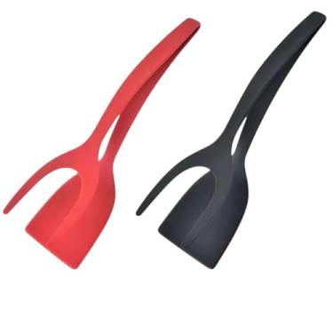 Imagem de Espátula Dupla Multiuso com Formato de Clip para Ovos, Panquecas, Tapiocas, Omeletes e Outras Receitas. (Cores sortidas)