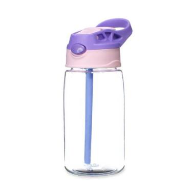 Imagem de Garrafa Squeeze 500ML Delicada Bico de Silicone C/ Botão Click Escolar