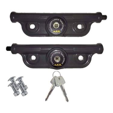 Imagem de Par De Trava Para Porta Fechadura Lateral Tetra Chave Agl