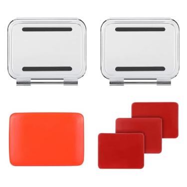 Imagem de SOONSUN Kit de substituição para porta traseira compatível com GoPro original Super Suit para GoPro Hero 5/6/7 Preto, Hero (2018) – (Standard Backdoor + Skeleton Backdoor + LCD Touch Backdoor)