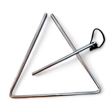 Imagem de Triangulo Cromado 25cm X 08mm Phx Instrumentos Profissional Original