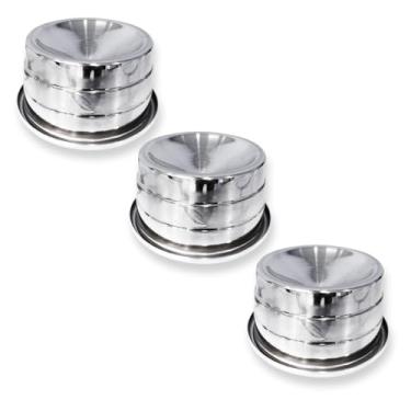 Imagem de Kit 4 Comedouro Ergonômico Elevado Anti Formiga Para Gatos Alumínio