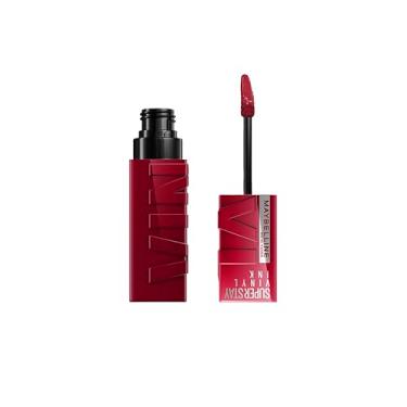 Imagem de Maybelline NY SuperStay Vinyl Ink Batom Líquido, Longa Duração, Acabamento Vinil Espelhado e Efeito Gloss, Brilho Instantâneo, Conforto para os Lábios, Fórmula Vegana, Cor Royal 4,2ml