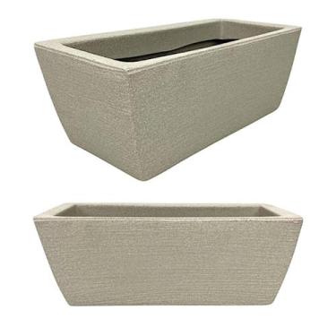 Imagem de Kit 2 Jardineira Luxo Floreira de chão Horta em casa Polietileno model