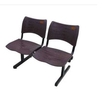 Imagem de Longarina polipropileno de alta resistencia/plastico 2 lugar - MOVEIS 