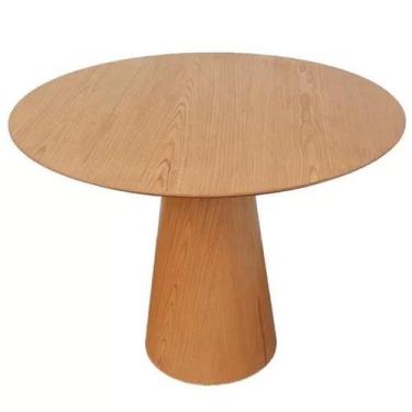 Imagem de Mesa de Jantar Cone 110cm Base/Tampo Madeira Freijó - PROVEERKAZA