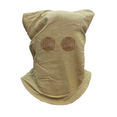Imagem de QFCFRQ Headsman Halloween Horror Mask Executioner Butcher Headgear Creepy Scary Burlap Masks Cosplay Party (Headsman F)
