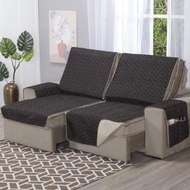 Imagem de Protetor de Sofá Retrátil Capa 4 Lugares 2,40m de Assento Dupla Face M