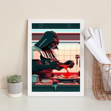 Imagem de Quadro Cozinha - Cooking With Vader 45X34Cm - Com Vidro - Quadros On-L