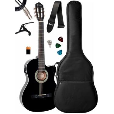 Imagem de Violão Giannini Start Sf-14 Ceq Bk + Capa Luxo E Acessórios