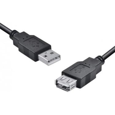 Imagem de Cabo usb a macho x usb a femea 2.0 - 3m extensor - uamaf-3 - Vinik