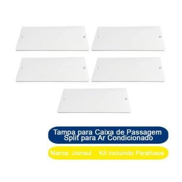 Imagem de Kit 5 Tampa para Caixa de Passagem Split para Ar Condicionado Joinsul 