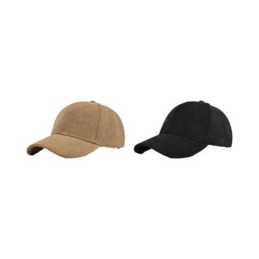 Imagem de Boné Snapback Unissex de Camurça - Ajustável, Retrô e Estilo Hip Hop, 