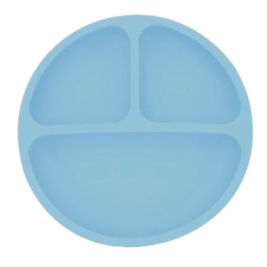 Imagem de Mimo Style Prato com Divisórias Infantil Silicone Azul