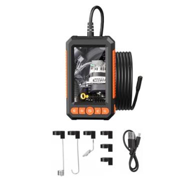 Imagem de Câmera de endoscópio portátil, ferramentas de boroscópio HD 1080p com luzes LED ajustáveis, 16,4 pés