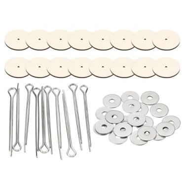 Imagem de PATIKIL Juntas de boneca de 35 mm, conjunto de 8 conectores removíveis de contrapino e bandeja de fibra para membros de urso fazendo cabeça acessórios de artesanato DIY