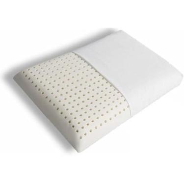 Imagem de Travesseiro de látex orgânico tamanho Queen – Travesseiro orgânico para quem dorme de lado e dorme nas costas, travesseiro de espuma de látex para dor no pescoço e ombro, travesseiro queen para dormir