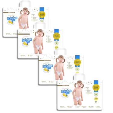 Imagem de Baby Bee Free, Fralda Dermoprotetora Premium, Bebês pele sensível (2XXG)