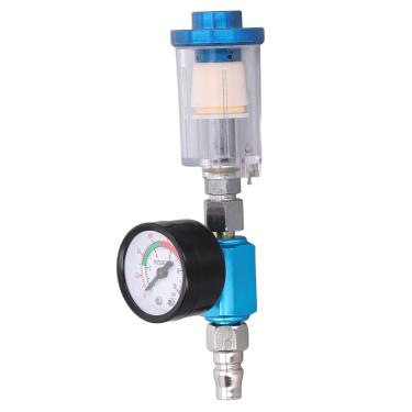 Imagem de Válvula reguladora de ajuste de ar, acessório de ferramenta pneumática de 1/4 polegada para pistola de pulverização, separador de óleo de umidade, filtro de armadilha de água compressor