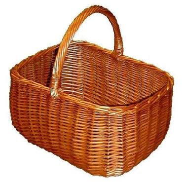 Imagem de Cesta de vime Perelka 36 x 26 x 28 cm envernizada