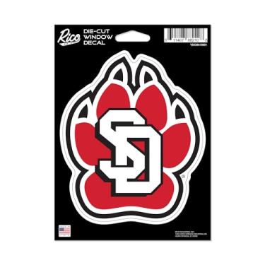 Imagem de Rico Industries NCAA South Dakota Coyotes Padrão 12.7 cm x 17.8 cm Vinil Die Cut Decalque - Carro/Caminhão/Acessório Doméstico