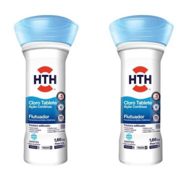 Imagem de Kit Duas Unidades De Cloro Flutuador Advanced 1,66kg HTH