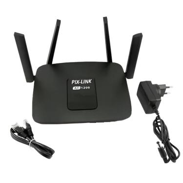 Imagem de Roteador Wi-fi Wireless-AC 1200Mbps 5G 4 Antenas Pix-Link