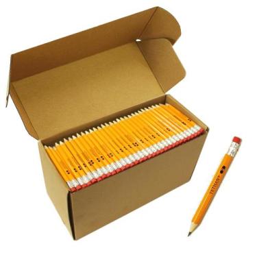 Imagem de Lápis de golfe YETHAN, 600 unidades com tampas de borracha, madeira pr