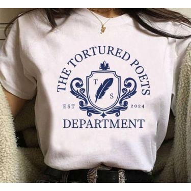 Imagem de Camiseta Taylor Swift Tortured Department Unissex - sneko, Branco, P