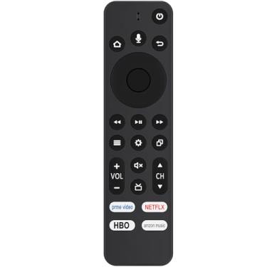 Imagem de Beyution Controle remoto de voz de substituição compatível com todas as TVs Toshiba/Insignia/Pioneer/Hisense/TCL Amazon Editions com 4 teclas de aplicativo de atalho - Prime Video, Netflix, HBO,