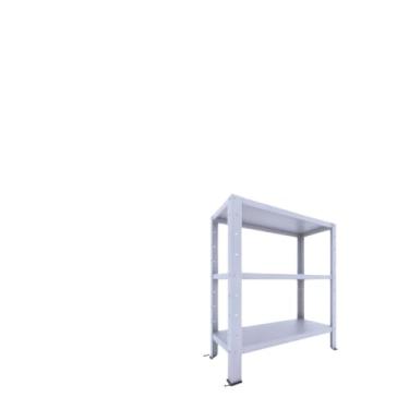 Imagem de Prateleira Armário Estante De Aço Multiuso 60 Cm 5 E 6 Divisória(68 Cm 3 Divisórias Cinza)