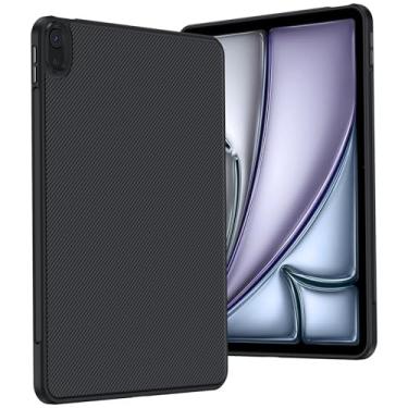 Imagem de BENKS Capa ArmorPro para iPad Air 13" (M3/M2) 2025/2024, Fina e Resistente, com Suporte e Carga para Apple Pencil, Feita com Fibra Kevlar Dupont e TPU