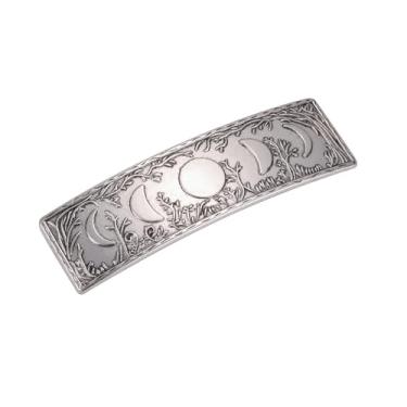 Imagem de KKJOY Presilhas vintage da fase da lua, presilhas de cabelo feitas à mão, prendedores de cabelo de metal, acessórios de cabelo de noiva para mulheres e meninas