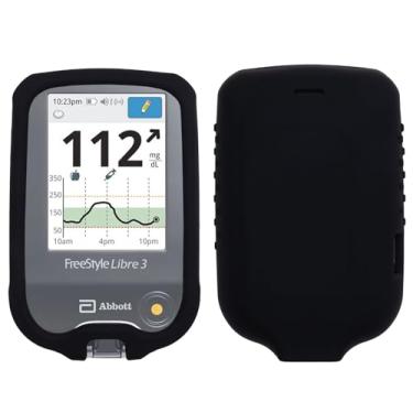 Imagem de Capa de silicone premium para Freestyle Libre/Freestyle Libre 2 (monitor contínuo de glicose) (preto)