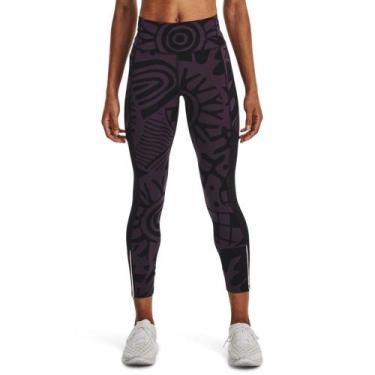 Imagem de Legging de Corrida Feminina Under Armour Fly Fast Ankle Tight, Roxo, P