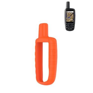Imagem de Capa para Garmin GPSMAP 64S/62s/63, capa protetora de silicone macio WUNIAK portátil resistente a arranhões e choque para Garmin GPSMAP 64S/62s/63 GPS, laranja