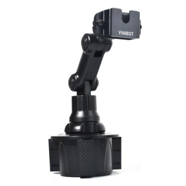 Imagem de YNIBST Suporte para copo Walkie Talkie Mount Speaker Microfone Suporte CB Radio Mic Hanger para Motorola Midland BaoFeng Yaesu HTs