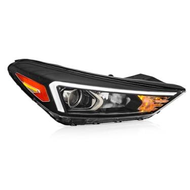 Imagem de TODO Conjunto de farol Tucson compatível com Hyundai Tucson 2019 2020 2021 com LED DRL, 92102D3650 lado do passageiro