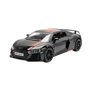 Imagem de Carro De Liga Metálica R8 V10 Escala 1:24 Para Meninos, Modelo De Carr