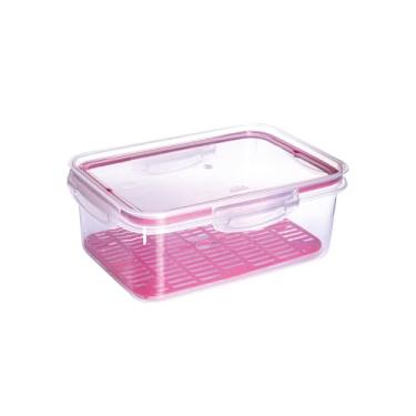 Imagem de Pote Trava Mais Retangular 2,6L C/Escorredor Plasútil