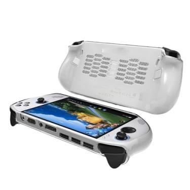 Imagem de Walieoka Capa protetora compatível com Lenovo Legion Go S, capa protetora de TPU e console de jogos com aderência ergonômica - anticolisão e antiderrapante (transparente)